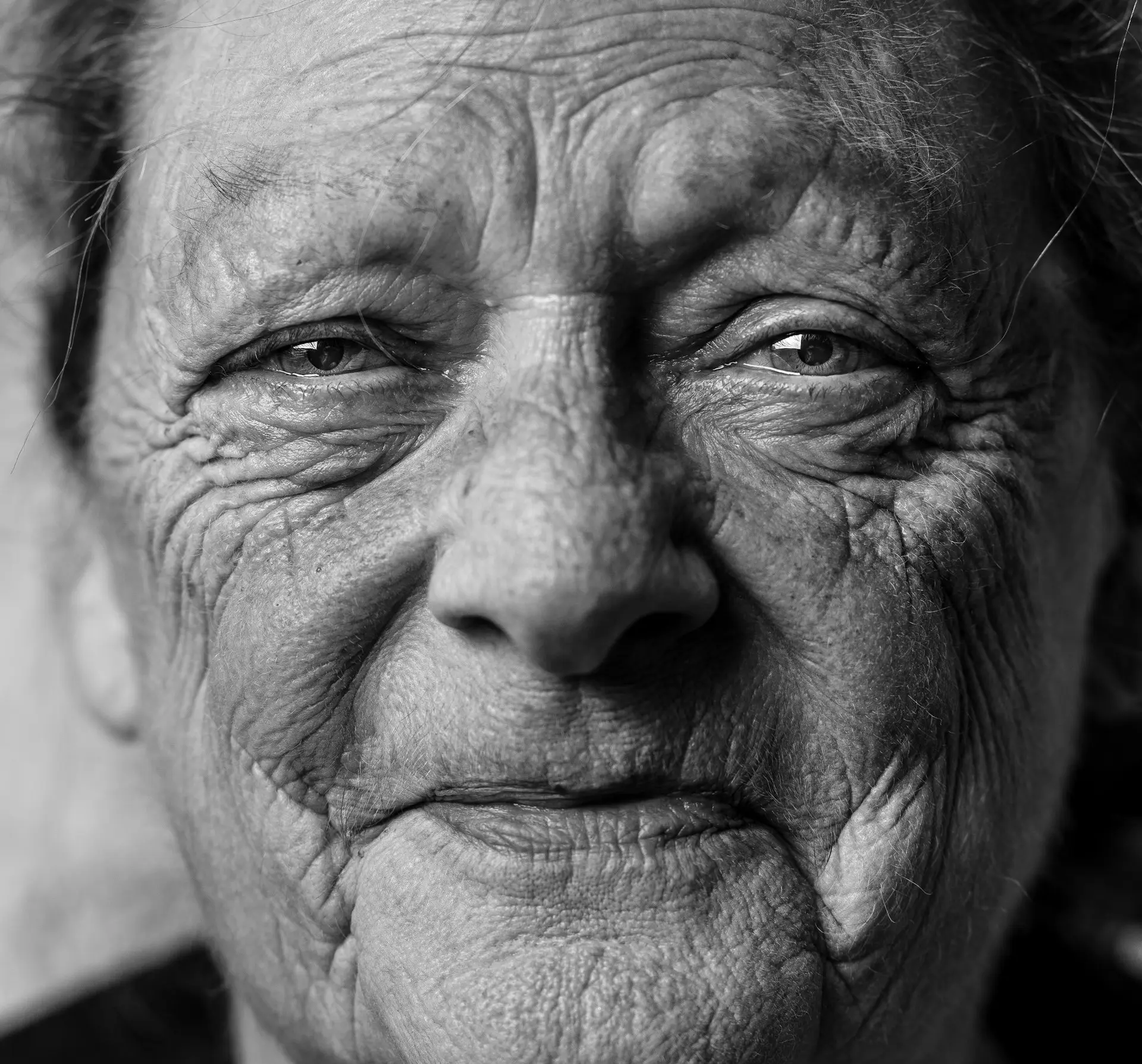 grayscale picture of person's portrait